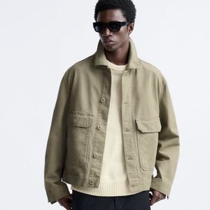 Zara Men’s Faded Denim Jacket